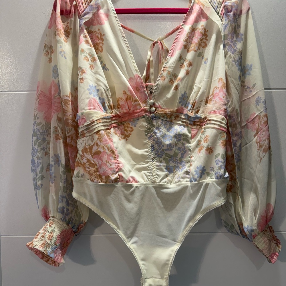 Wanderlust free people Floral Print Women's bodysuit